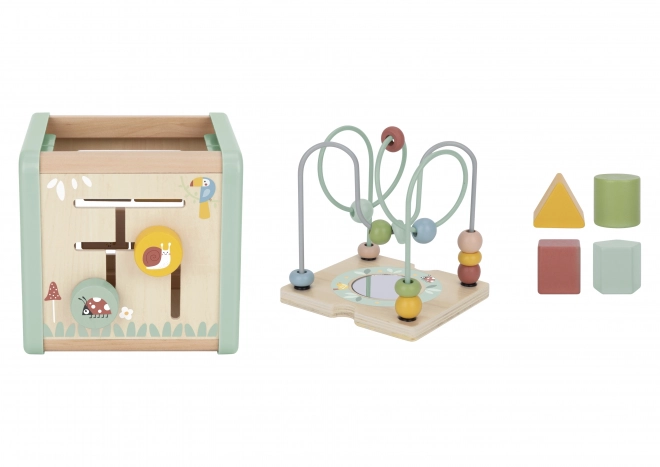 Cube multifonction en bois WOOPIE GREEN