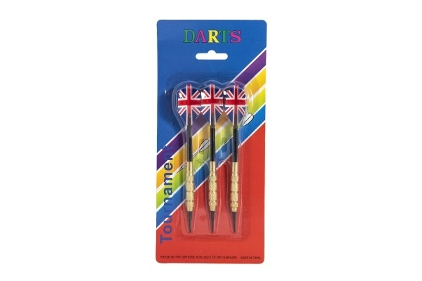 Fléchettes à lancer avec drapeau USA, 15 cm, pointes en plastique, ensemble de 3 pièces