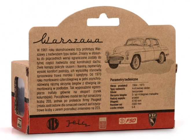 Maquette de voiture Warszawa 223 Gris Cendré 1:43