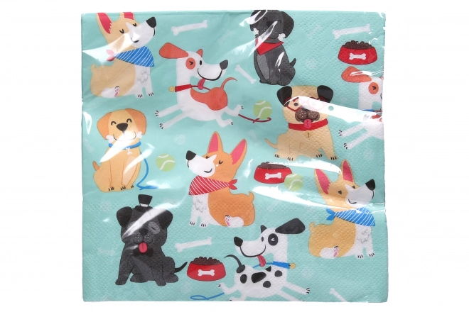 Serviettes de fête 33x33 cm, 20 pcs