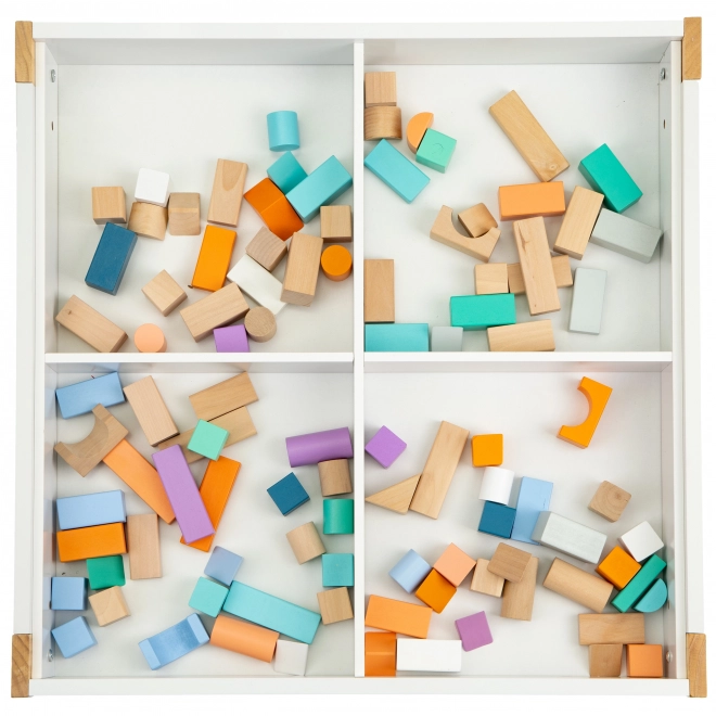 ECOTOYS Table en bois pour enfants avec tableau noir et deux chaises