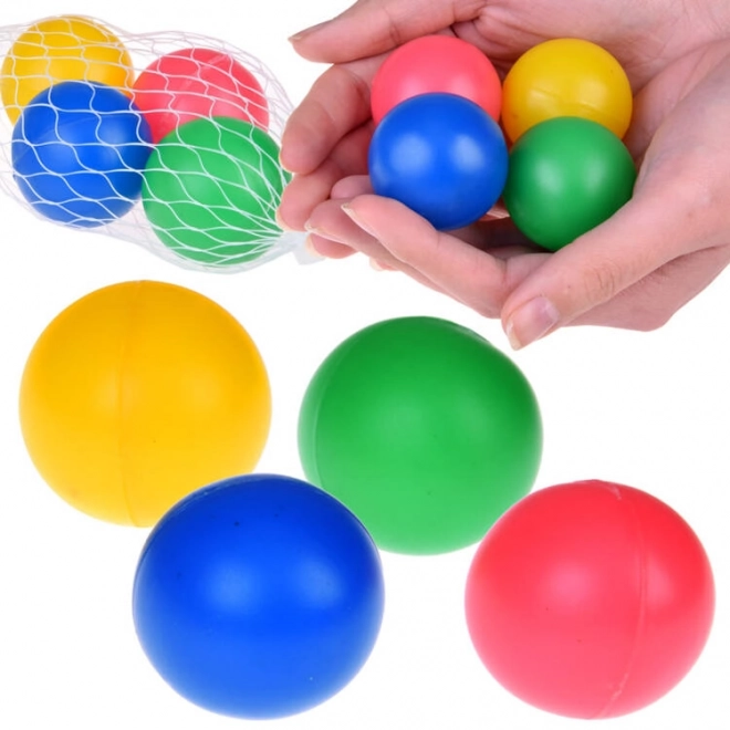 Ballons de couleur dans un filet 4 pièces SP0775