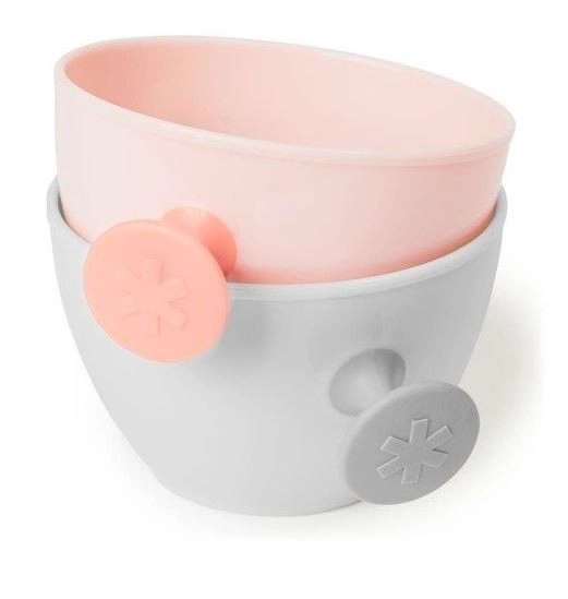 Ensemble de bols Easy-Grab Gris / Corail doux