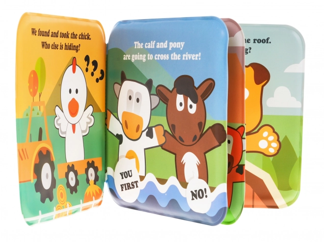 Ensemble de marionnettes en caoutchouc pour la ferme + brochure