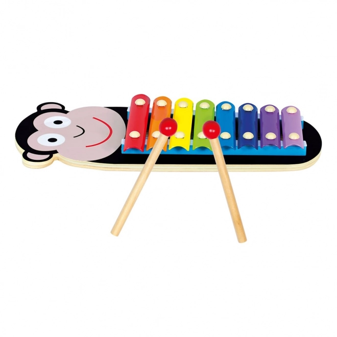 Bino Xylophone en métal Singe