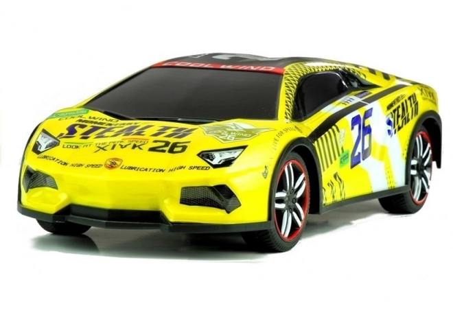 Voiture de sport radiocommandée Pilot R/C Jaune