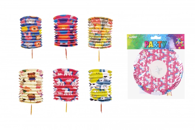 Lampion cylindre - divers motifs