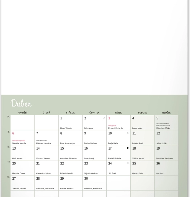 Calendrier familial créatif 2026