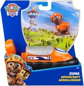 Pat’ Patrouille véhicule de base Zuma – aéroglisseur orange avec ventilateurs rotatifs