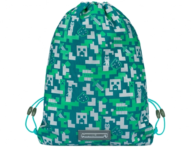 Ensemble Minecraft 2 avec motif Creeper Argenté