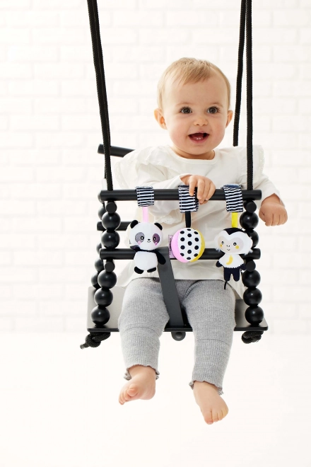 Jouet en peluche suspendu Singe et Panda GaGaGu