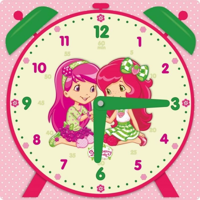 Horloge en papier colorée 21x21cm avec Krtek