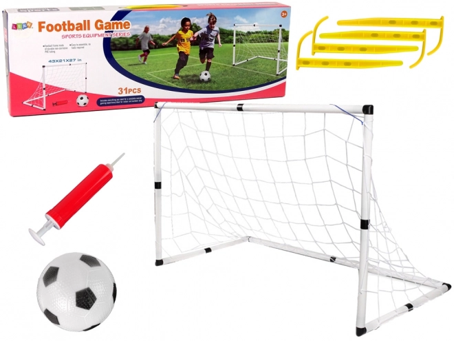 Grande cage de football Ballon de football Pompe