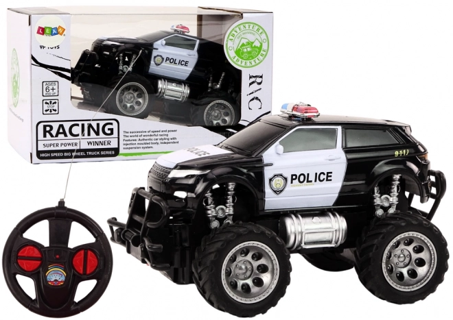 Voiture de police tout-terrain RC télécommandée 1:24