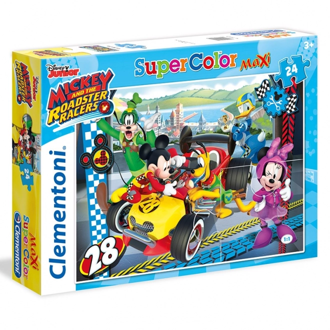 Maxi puzzle 24 pièces Mickey coureur