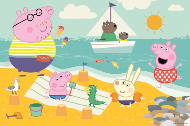 Puzzle recto-verso Peppa Pig SUPER MAXI 24 pièces