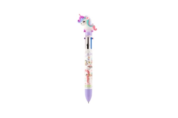 Stylo à motif licorne avec 6 couleurs