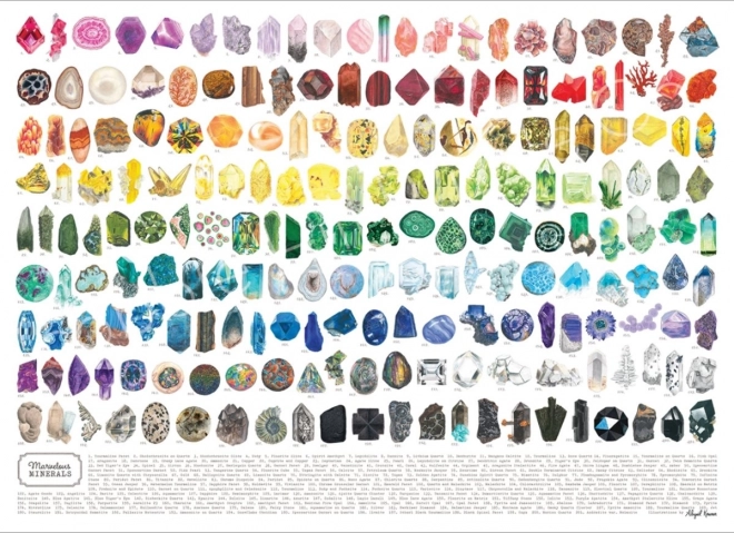 Puzzle COBBLE HILL Magnifiques minéraux 1000 pièces
