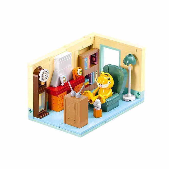 Construction Sluban Garfield dans le salon