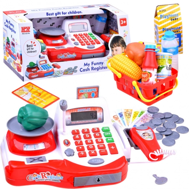 Balance de caisse avec panier d'achat ZA2380