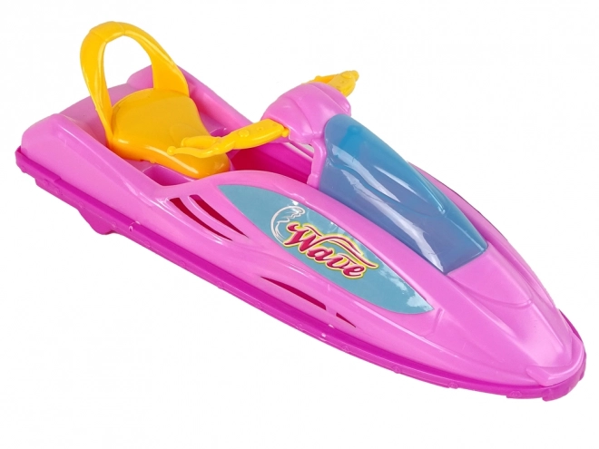 Ensemble de marionnettes avec scooter aquatique rose