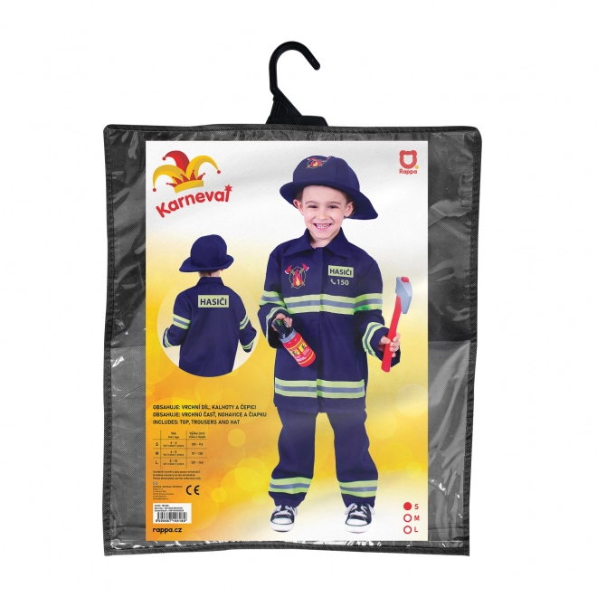 Costume d'enfant pompier - impression tchèque (S)