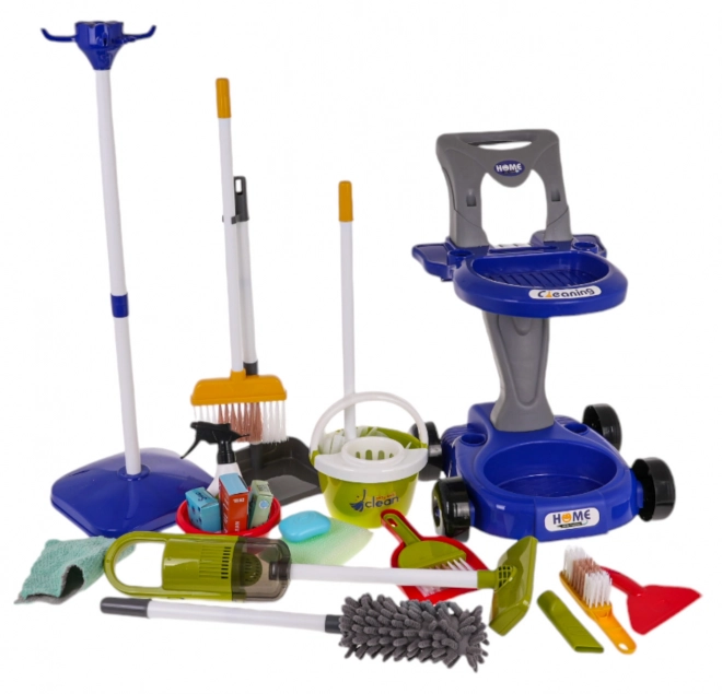 Kit de nettoyage à roulettes XXL 3-en-1 + accessoires
