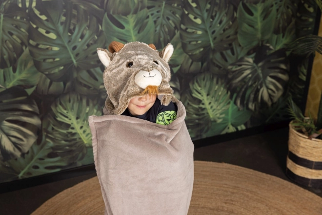 Couverture chauffante avec capuche et poches en forme de pattes Cozy Noxxiez