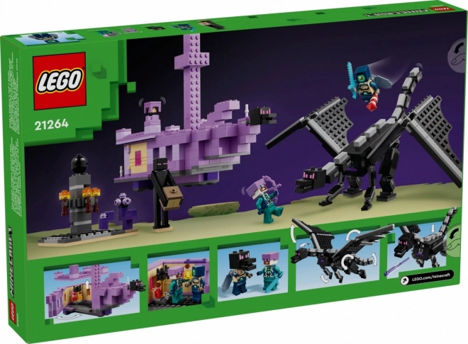 LEGO Minecraft 21264 Dragon de l'Ender et navire de l'End