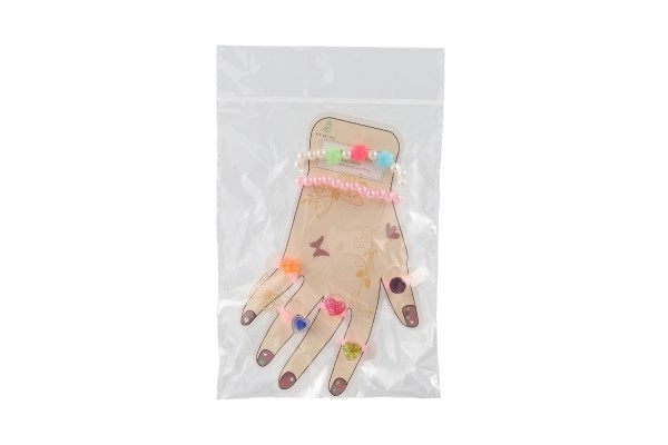 Ensemble de beauté avec bagues et bracelets pour enfants