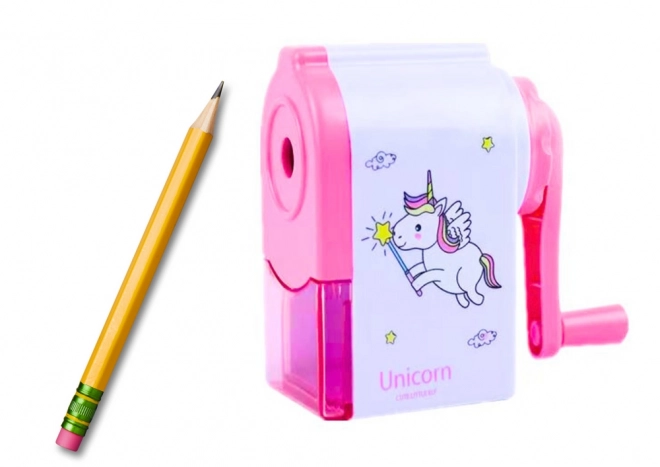 Taille-crayons à Manivelle Licorne Rose
