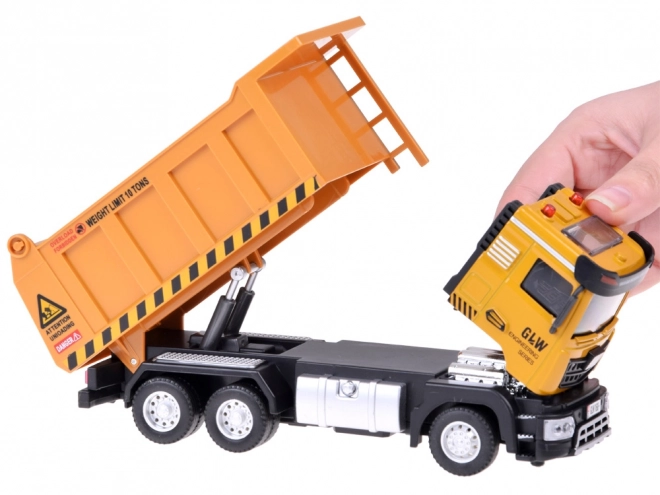 Camion basculant avec effets sonores et lumineux
