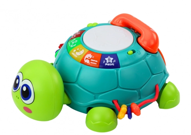 Téléphone éducatif interactif tortue 6 en 1 Lumières Sons Vert