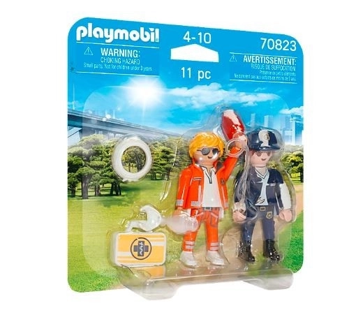 Pack Duo Figurines 70823 Médecin de l'ambulance et policière