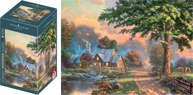 Schmidt puzzle en bois Temps plus simples II, 1000 pièces