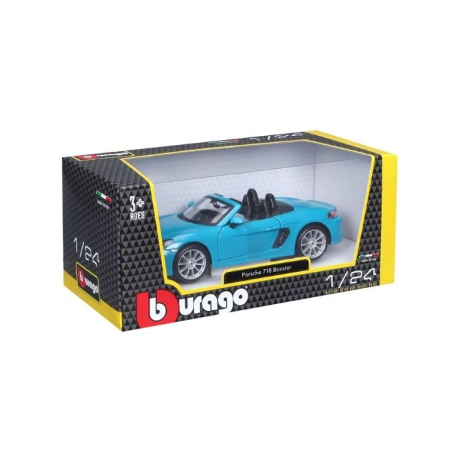 Bburago 1:24 Porsche 718 Boxster Bleu