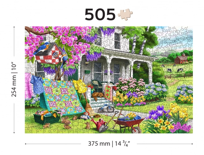 Puzzle en bois Jardin de campagne de WOODEN CITY