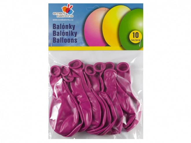 Set de ballons gonflables 10 pcs fuchsias 26 cm