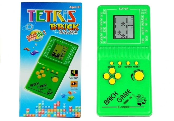Jeu de poche électronique Tetris Vert