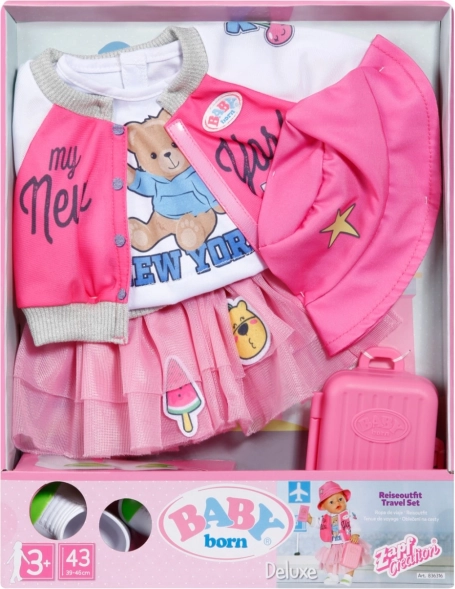 Ensemble de voyage BABY born pour poupées 43 cm
