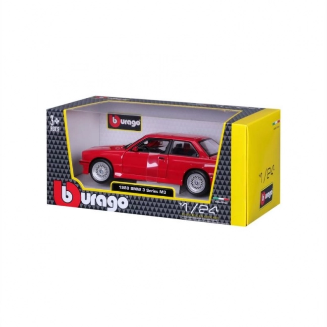 Voiture en métal BMW 3 Series M3 1988 rouge