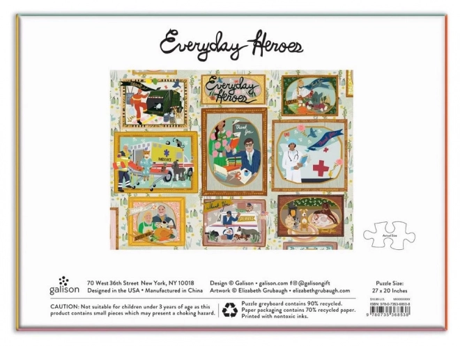 Puzzle GALISON Héros quotidiens 1000 pièces