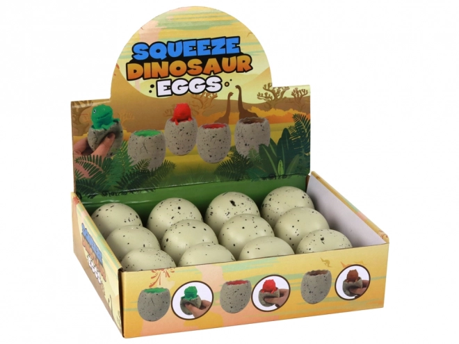 Jouet anti-stress dinosaure dans œuf Squishy