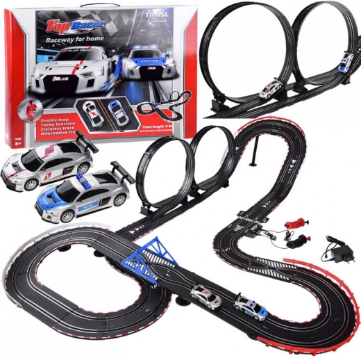 Piste de course pour voitures électriques 2 voitures AUDI 8 m RC0620