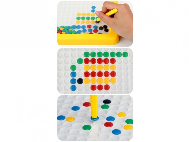 Tableau éducatif magnétique avec chevilles pour assemblage