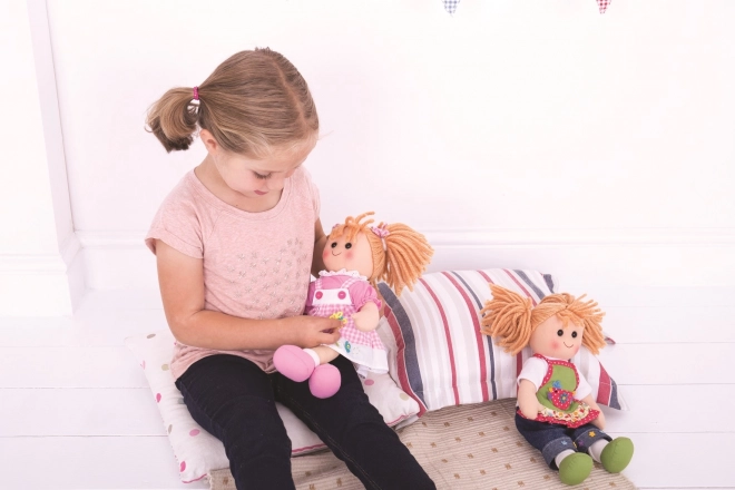 Bigjigs Toys Poupée en tissu Melanie 38 cm