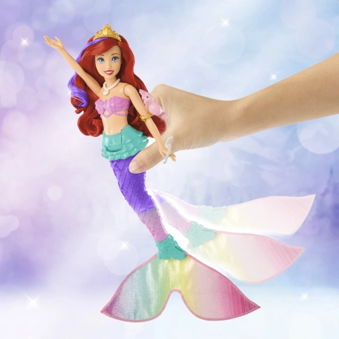 MATTEL Disney Princesse poupée Ariel petite sirène nage, change de couleur