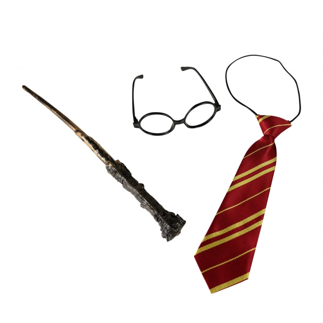 Ensemble de magicien avec lunettes et cravate