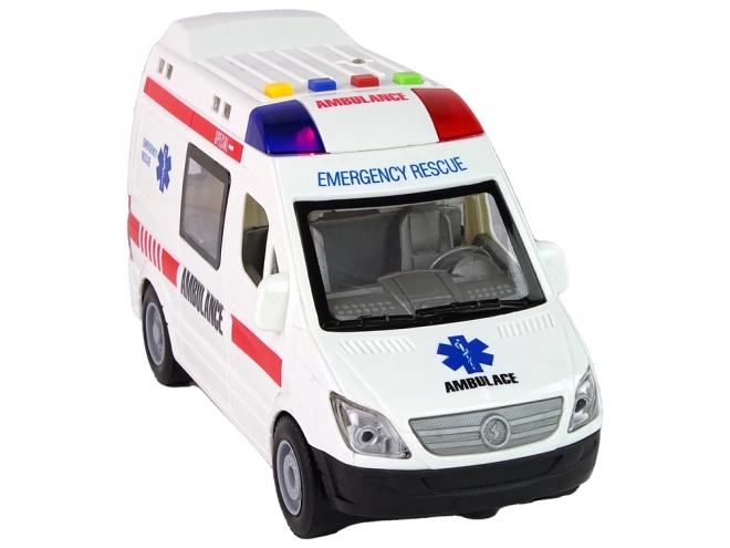 Ambulance Lumières Sons Sons Motorisation par Friction
