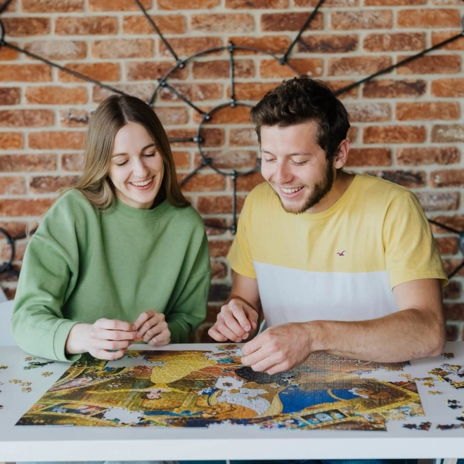 puzzle TREFL Premium Plus moments iconiques: La Belle et la Bête 1000 pièces